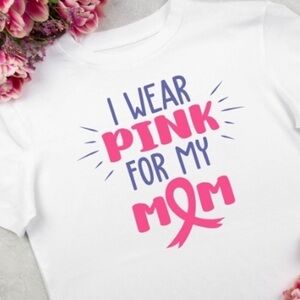 I wear pink for my mom ! ✔️you pick size, made to order woman’s tee shirt